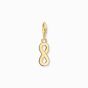 Thomas Sabo Charm Pendant - Yellow Gold Plated Infinity Charm