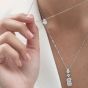 Georgini Monaco Teardrop Pendant - Silver - IP753W