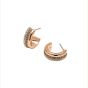 Olivia Burton Entwine Rose Gold Hoop Earrings