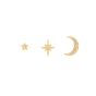 Olivia Burton Celestial North Star & Moon Gold Stud Earrings Set