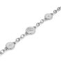 Olivia Burton Bee and North Star Silver Tone Charm Bracelet 24100333