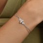 Olivia Burton Signature Honey Bee Silver Tone Bracelet. Item code 24100476.