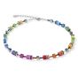 Coeur De Lion Multicolour Rainbow GeoCUBE Necklace 2838101520