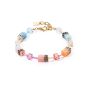 Coeur De Lion GeoCUBE Bracelet - Aqua and Apricot