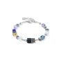 Coeur De Lion GeoCUBE Precious Motion Bracelet - Blue Moon Bicolour - 3017300708