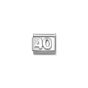 Nomination Classic Oxidised Silver Number 40 Charm 330101_59
