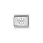 Nomination Classic Silver and White Zirconia Snowflake Charm 330313_02