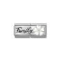 Nomination Classic Double Link Charm - Family with White Flower 330734/17