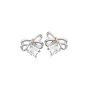Clogau Christmas Bow Silver Stud Earrings 3SCGS0715