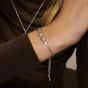 Clogau Nature's Wonder Sterling Silver Forget-Me-Not Adjustable Bracelet 3SFMN904
