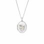 Clogau Nature's Wonder Forget-Me-Not Sterling Silver Locket. Item code 3SFMN907.