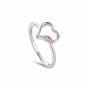 Clogau Past Present Future Heart Silver Ring 3SPPF0801