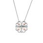Clogau Tree of Life Heart Silver Necklace - 3STOL0623