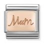 Nomination Classic Charm Charm - 9k Rose Gold Custom Mum Charm 430101_34
