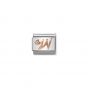 Nomination Rose Gold and Zirconia Classic Letter Charm - W