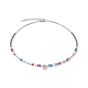 Coeur De Lion Sparkling Dot Gemstone Necklace - Multicolour Vintage