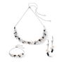 Coeur De Lion Dancing Crystals Necklace - Silver Black