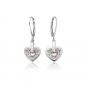 Clogau Cariad Sparkle Heart Earrings