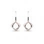 Kit Heath Entwine Alicia Small Rose Gold Drop Earrings 60018RRP