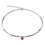 Coeur De Lion Necklace - Pink and Red with Triangle Pendant 5032100300
