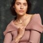 Coeur De Lion GeoCUBE Chain Necklace - Pink Aventurine Rose Gold Peach 5074100235