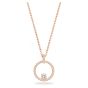 Swarovski Creativity Circle Pendant, White, Rose Gold Plating 5202446