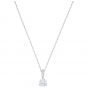 Swarovski Solitaire Pendant, White, Rhodium Plating 5472635