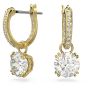 Swarovski Constella Drop Earrings - White with Gold Plating