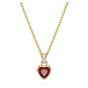 Swarovski Stilla Heart Pendant Necklace - Red with Gold Tone Plating 5648750