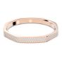 Swarovski Dextera Octagon Shape Bangle - White with Rose Gold Plating 5655626, 5655627