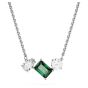 Swarovski Mesmera Pendant - Green with Rhodium Plating