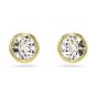 Swarovski Imber Stud Earrings - White with Gold Tone Plating 5681552