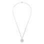Swarovski Meteora Layered Pendant - White with Rhodium Plating 5684244