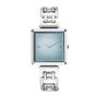 Coeur De Lion Watch - Iconic Cube Ocean Cyan Statement Silver