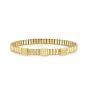 Nomination Extension Style Bracelet - Stainless Steel Yellow Gold Zirconia Squares 046015_056
