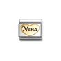 Nomination Classic Enamel and 18k Gold Charm - Nana Heart 030285/83