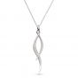 Kit Heath Entwine Twine Twist Pavé Necklace 90225CZ