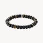Thomas Sabo Bracelet with Obsidian and Tiger's Eye Beads 9mm - A2196-806-11