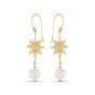 Annie Haak Wish Upon A Star Pearl Gold Earrings