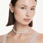 Ariana Grande x Swarovski Necklace Round Cut Flower - White with Rhodium Plating - 5749179