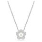 Ariana Grande x Swarovski Pendant Round Cut Flower - White with Rhodium Plating - 5755817