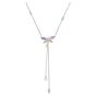 Ariana Grande x Swarovski Y Necklace Mixed Cuts Dragonfly - Multicolored with Rhodium Plating - 5749183