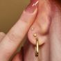 Scream Pretty Sparkling Moon Single Flat Back Earring - Gold
