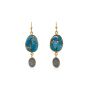Sarah Alexander Bazaar Multi Gemstone Double Drop Earrings