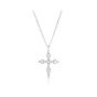 Georgini Bless Mini Cross Necklace - Silver