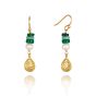Sarah Alexander Byzantine Gold Gemstone Earrings