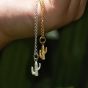 Scream Pretty Cactus Necklace - Gold