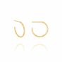 Rachel Jackson Shimmering Sun Medium Hoop Earrings Gold