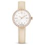 Swarovski Certa Leather Strap Watch - Beige Rose Gold Tone Finish 5672968