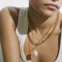 Shyla London Claye Baroque Pearl Gold Necklace